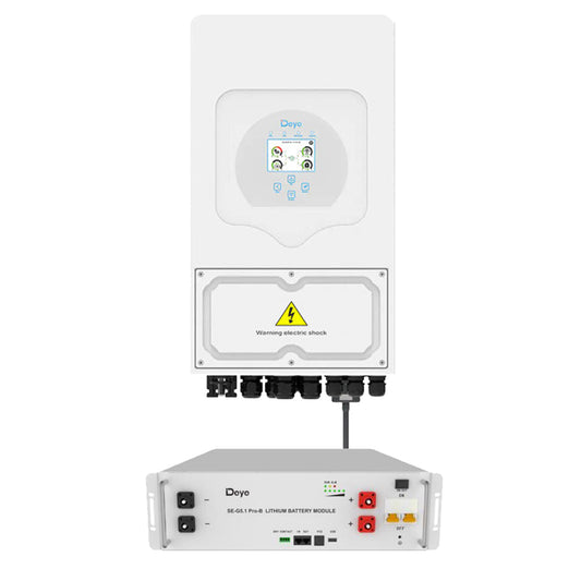 Комплект для кватири та будинку Гібридний інвертор Deye SUN-6K-SG05LP1-EU + Акумулятор літій-іонний Deye SE-G 5.1PRO B 51,2v 100Ah LiFePO4