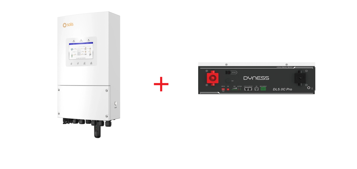Комплект для квартири Solis S6-EH1P6K-L-PLUS 6KW 48V 2 MPPT Wi-Fi 220V Однофазний + Dyness DL5.0C Pro 51.2v 100ah, 5.12kwh LiFePo4(DL5.0C Pro)