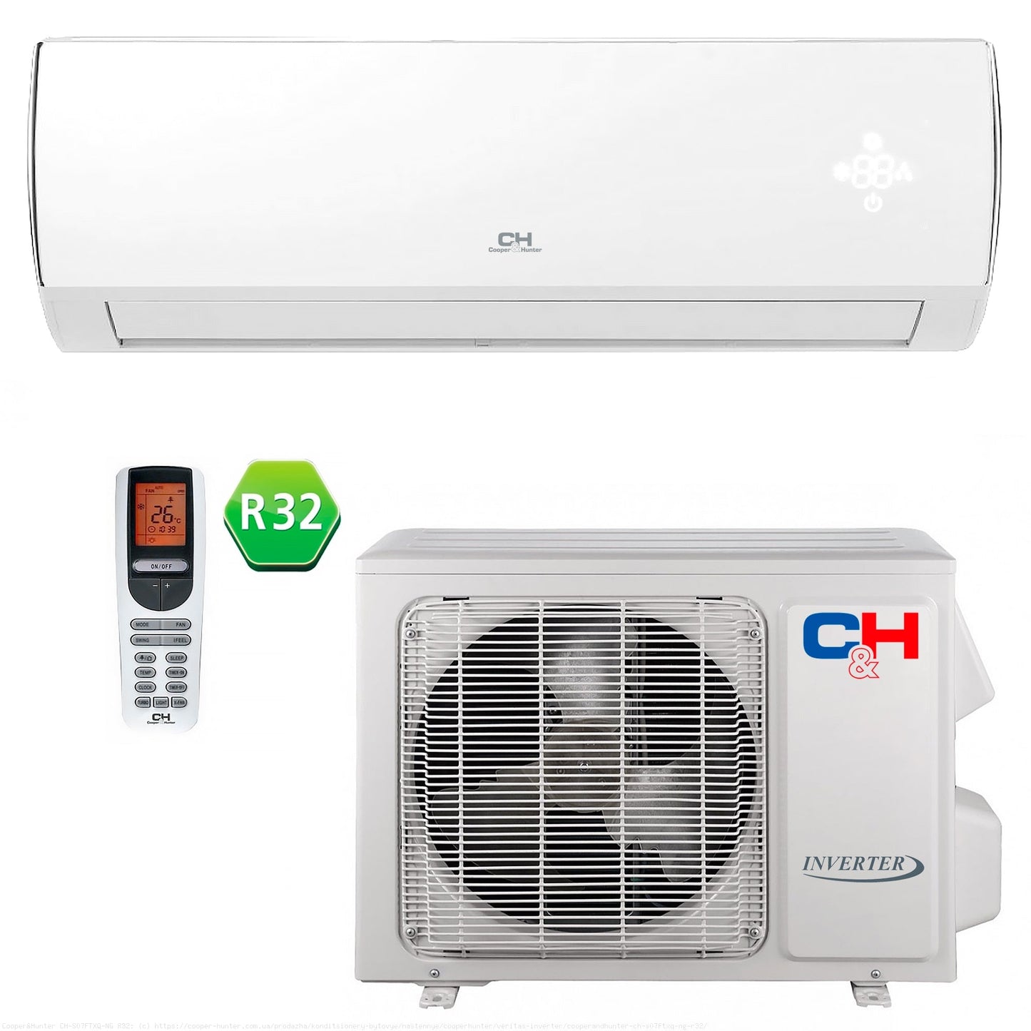 Кондиціонер Cooper&Hunter CH-S24FTXL2Q-NG R32 Wi-Fi