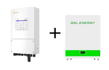 Комплект безперебійного живлення для квартири, Гібридний інвертор Solis S6-EH1P6K-L-PLUS 6KW 48V 2 MPPT Wi-Fi 220V + Акумуляторна батарея GSL 25.6V 200Ah 51.2kWh LiFePO4