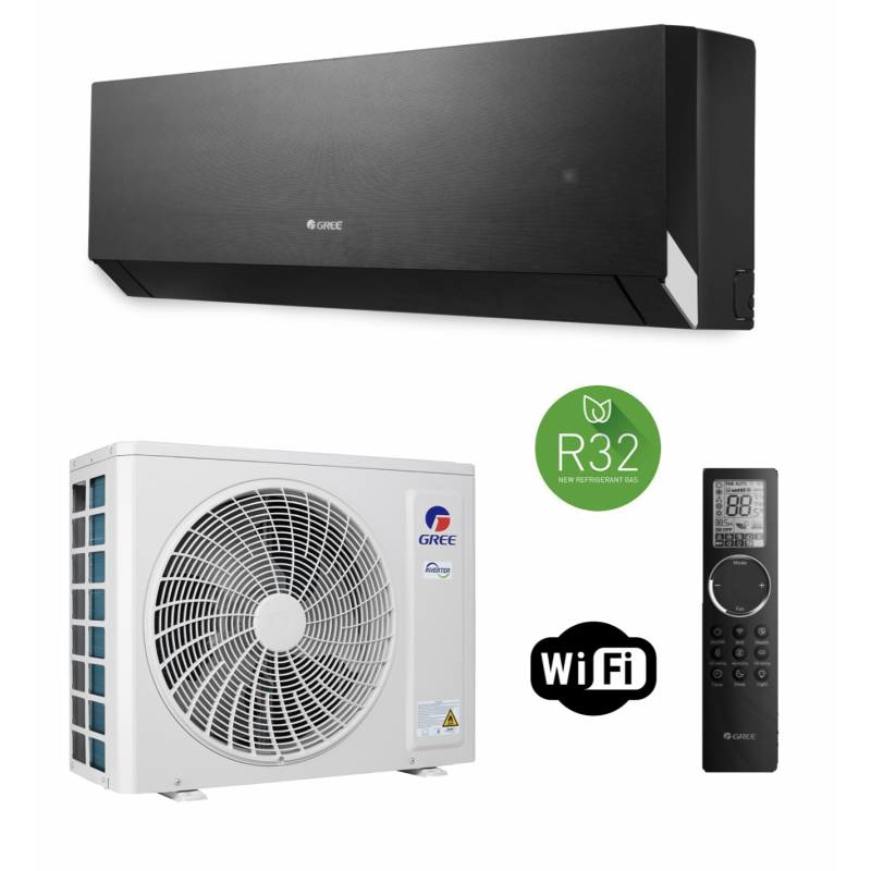 Кондиціонер Gree Clivia Inverter Black GWH24AUDXF-K6DNA1A R-32