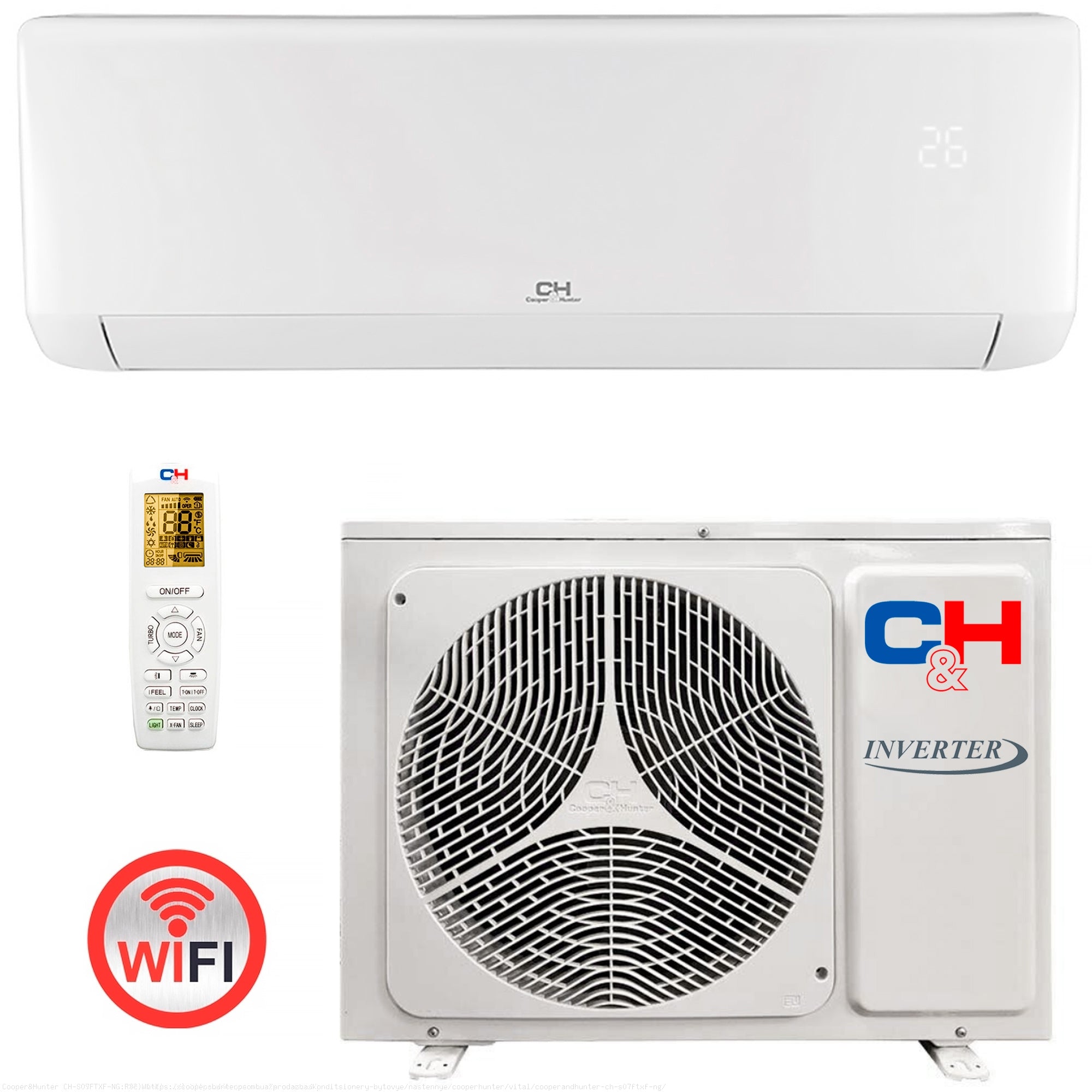 Кондиціонер Cooper&Hunter Vital Inverter CH-S07FTXF-NG Wi-Fi