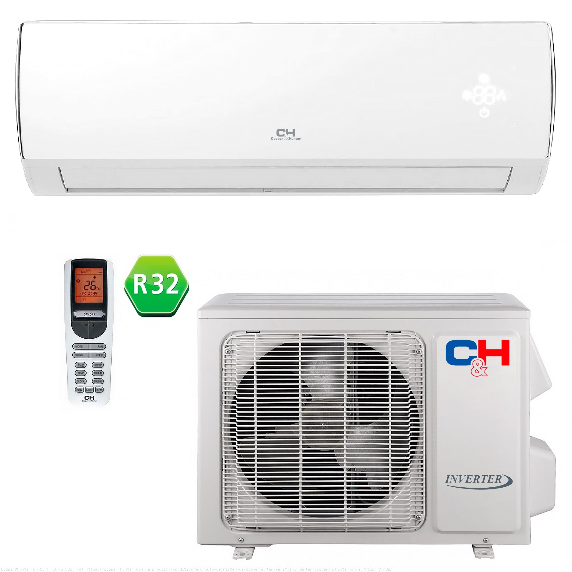 Кондиціонер Cooper&Hunter CH-S09FTXQ2-NG R32 Wi-Fi