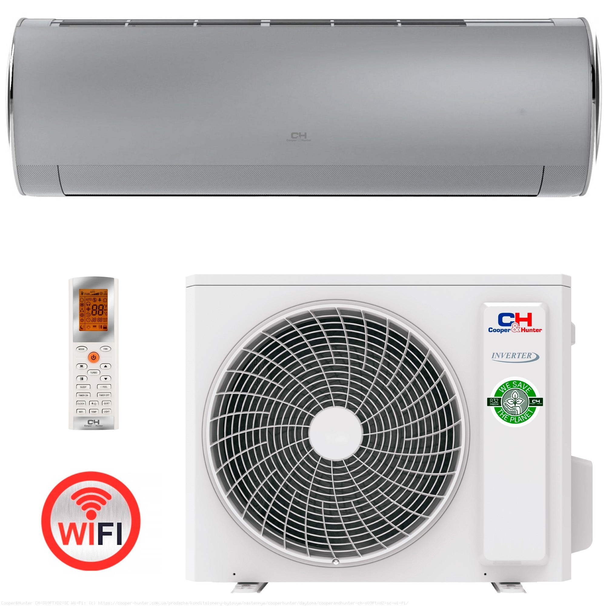Кондиціонер Cooper&Hunter CH-S18FTXD2-SC Wi-Fi