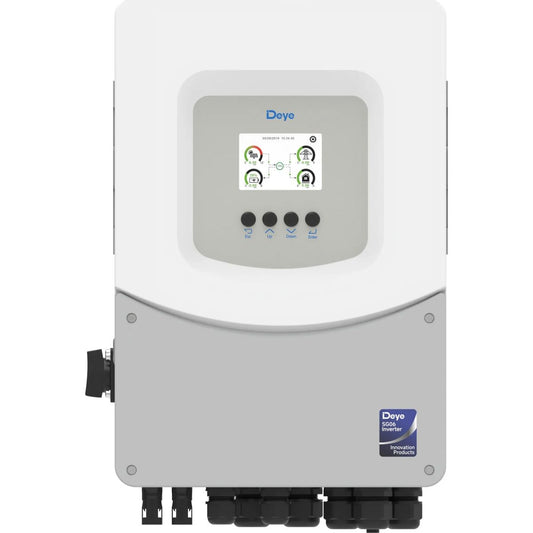 Гібридний інвертор Deye SUN-6K-SG06LP1-EU-BM2 WiFi (6 кВт, 1 фаза, 2 MPPT, LV)